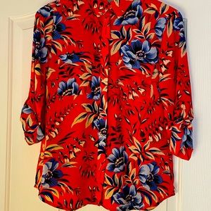 Ann Taylor LOFT Hawaiian Shirt